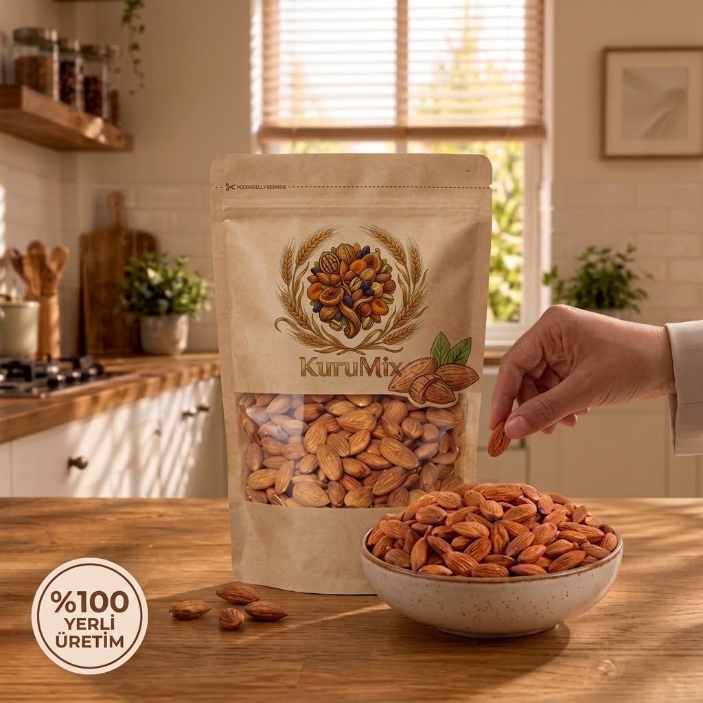Çiğ Badem | Tuzsuz | İri Taneli | Taze-1kg-